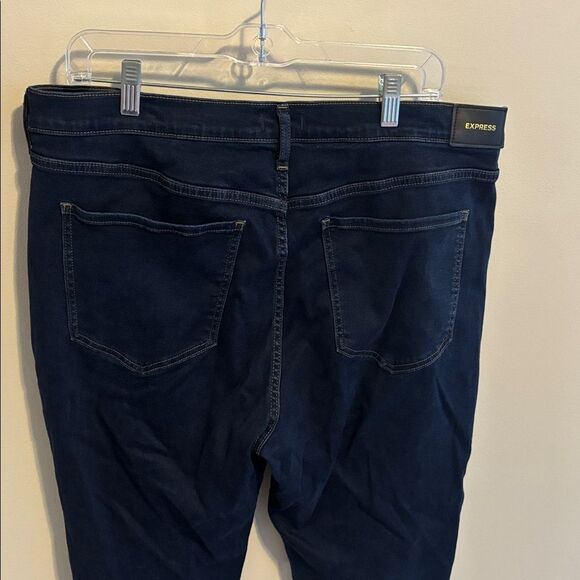 Express dark blue high rise skinny jeans size 18 - Picture 3 of 6